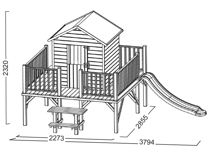 Kinderspielhaus-Maciej-Masszeichnung-Original
