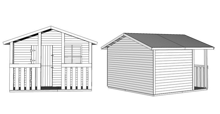 Kinderspielhaus Classic Felix _Skizze