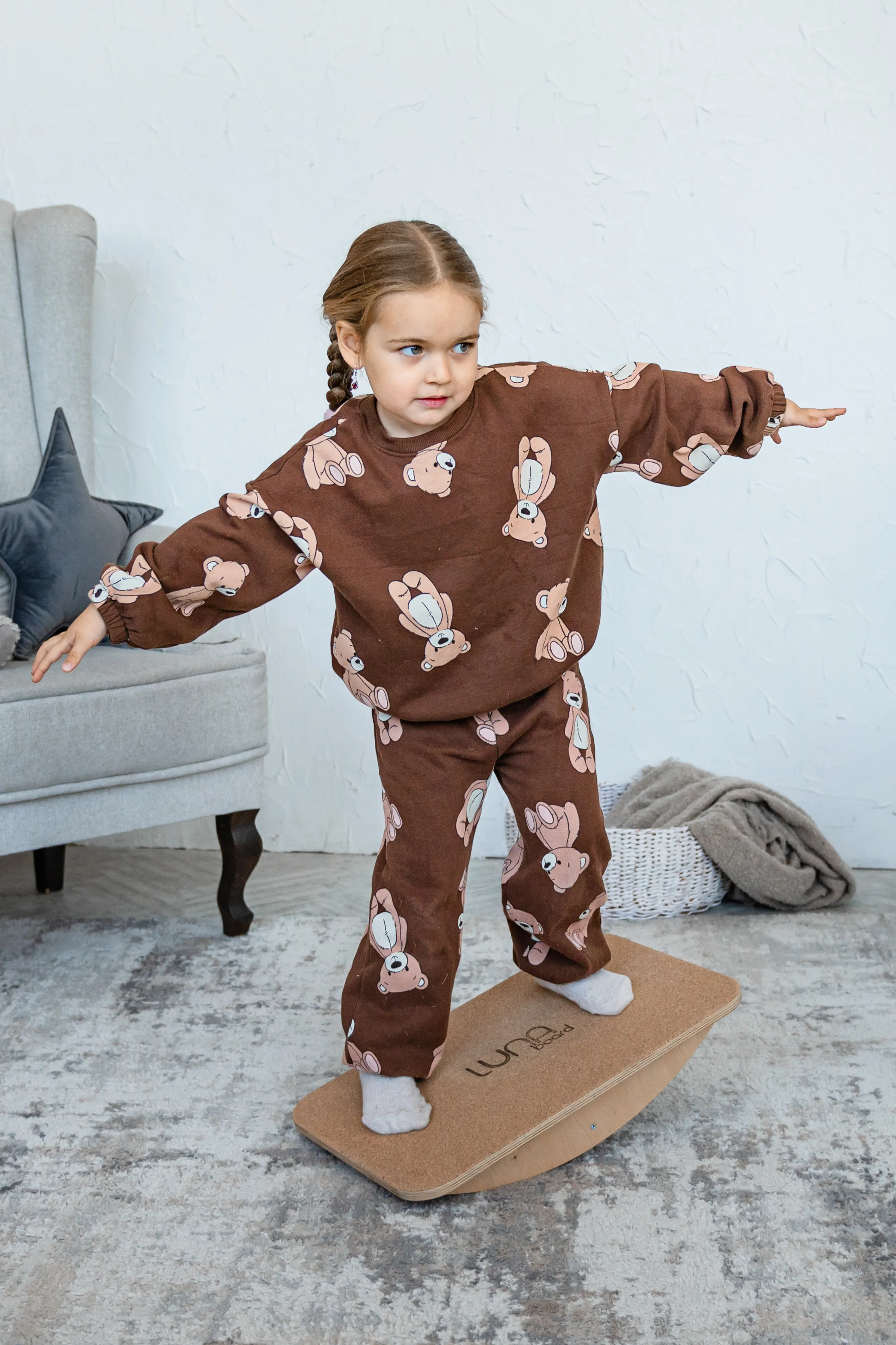 Kinder Balanceboard aus Holz