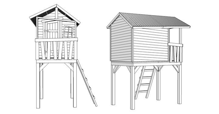 Kinderspielhaus Crazy Benny_Skizze