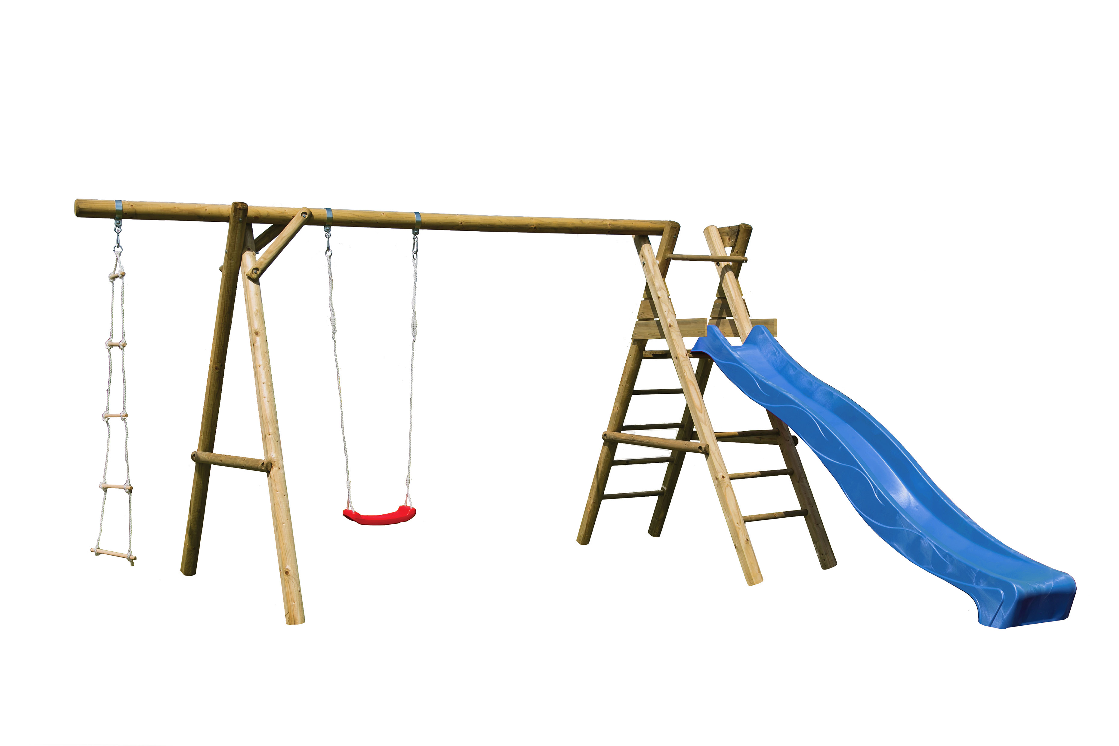 Kinderschuakel Henry blaue Rutsche freisteller