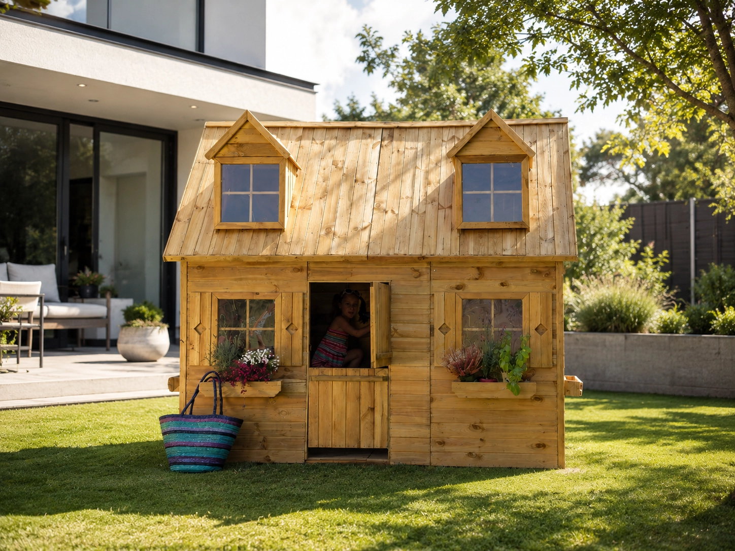 Kinderspielhaus Maria mit Spielempore