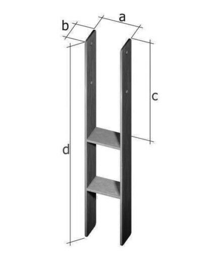 H-Anker / Pfostenträger 141 mm - SCHWER
