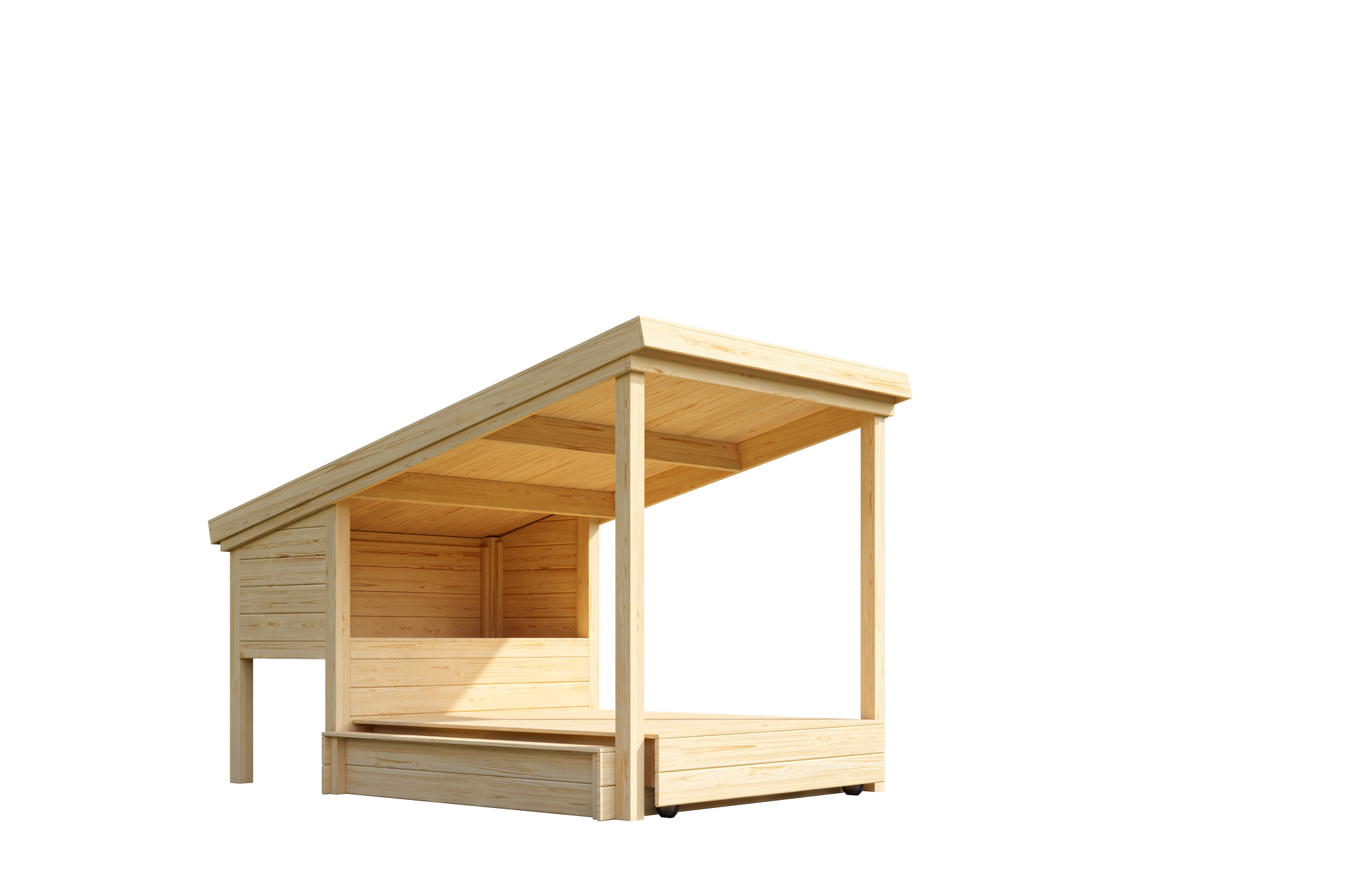 Kinderspielhaus Pippi 1 mit Sandkasten