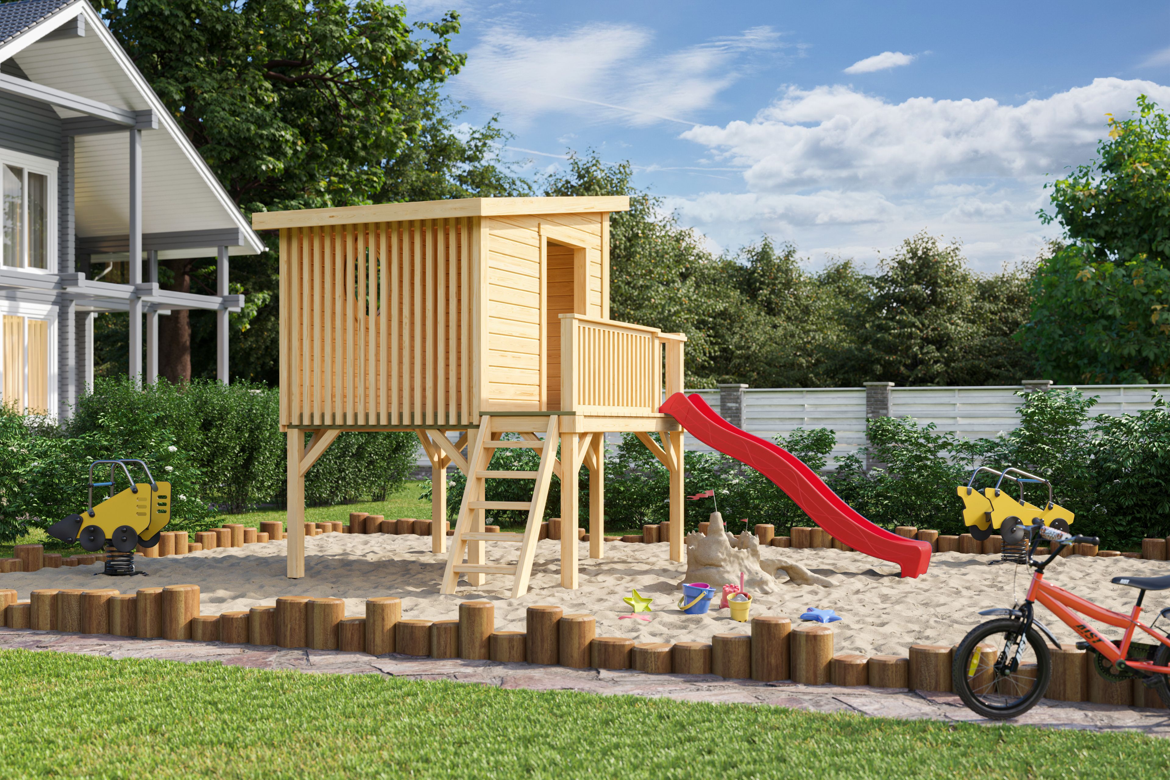 modernes Stelzenhaus Tivoli inklusive Rutsche