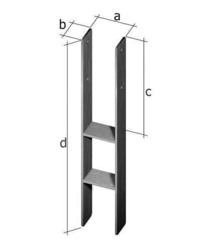 H-Pfostenträger 121 mm