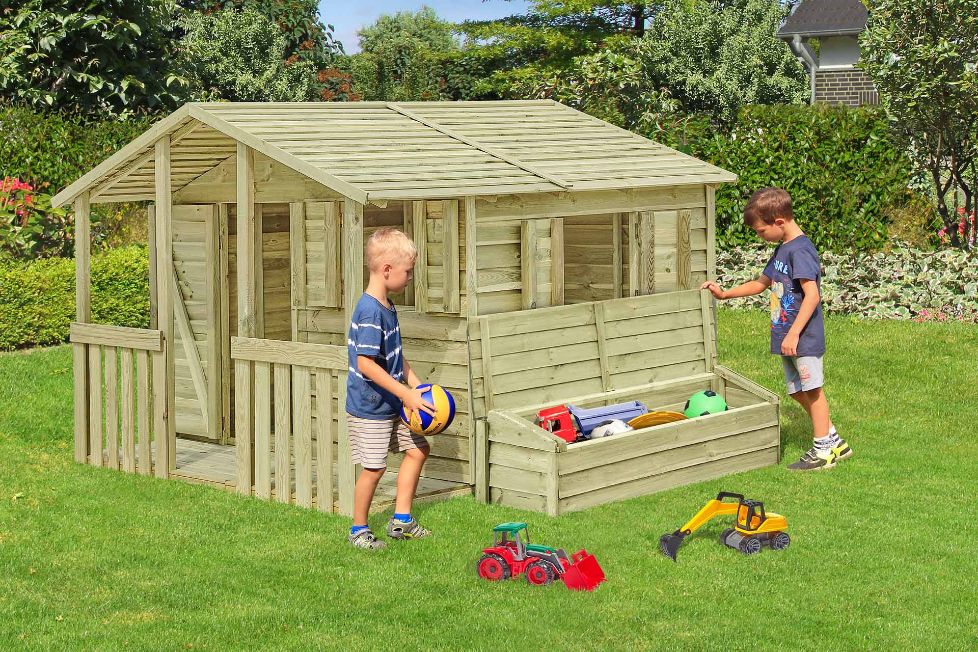 PRIMO Holzbox mit Klappdeckel