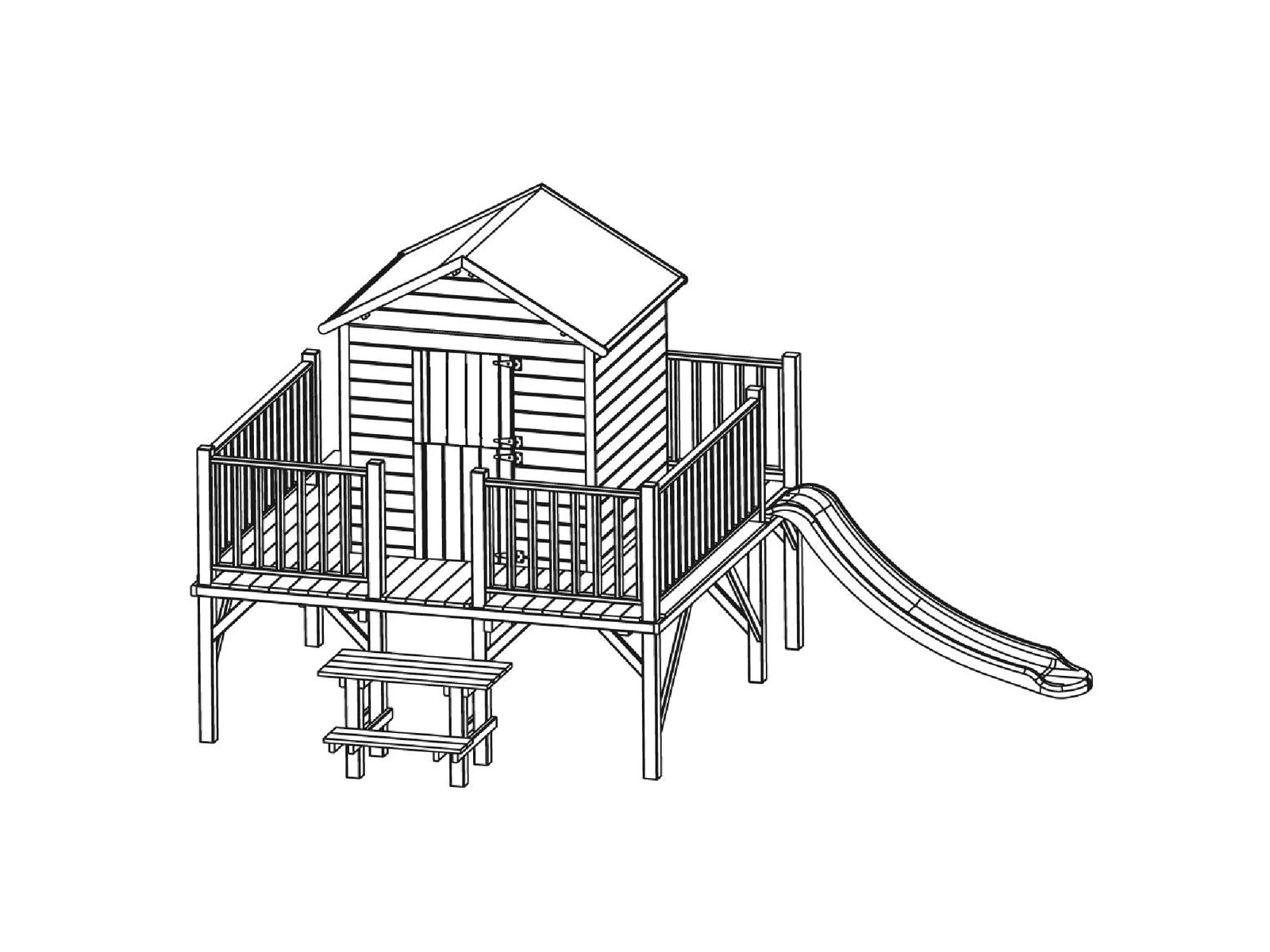 Kinderspielhaus-Maciej-Montageskizze