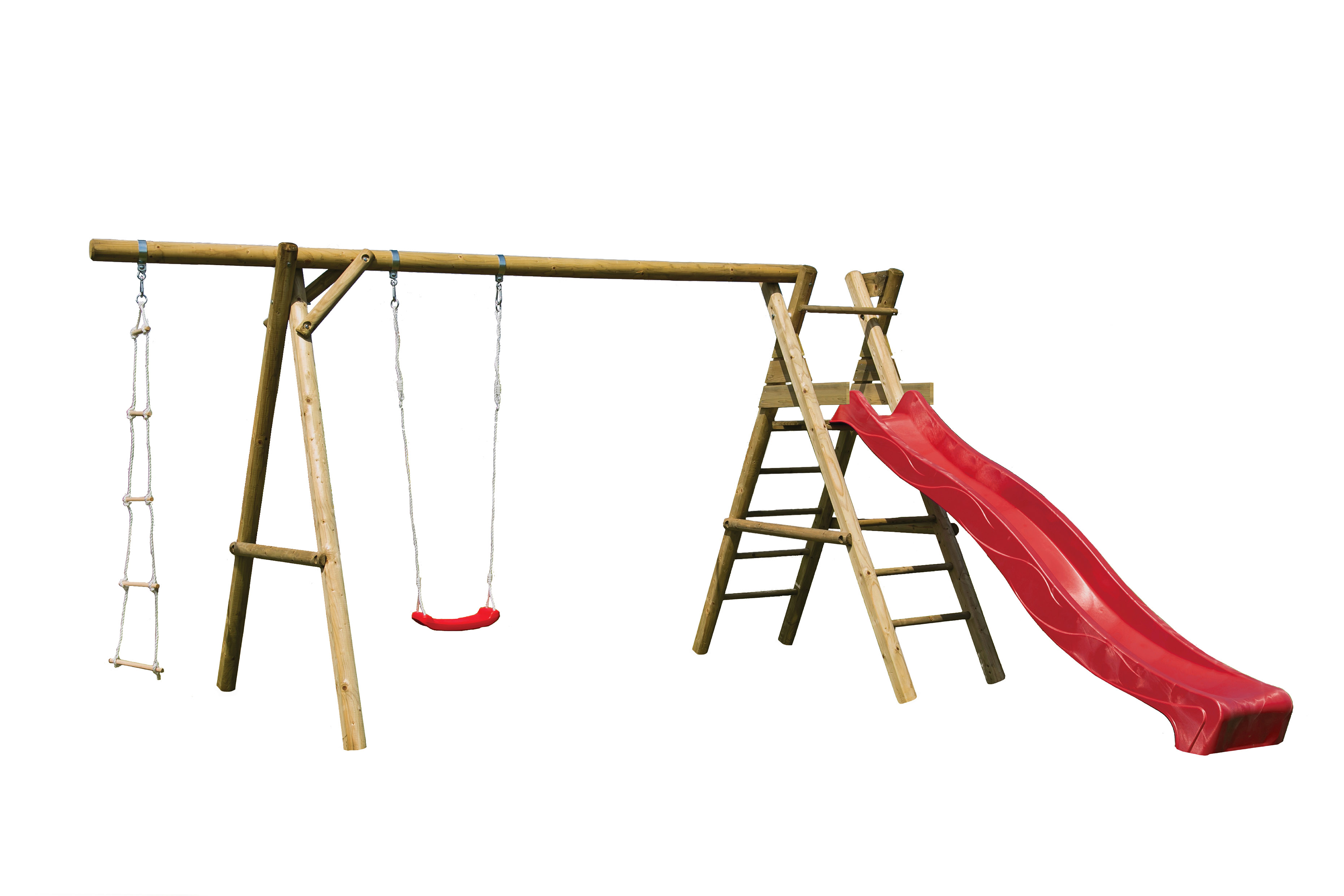 Kinderschuakel Henry rote Rutsche 