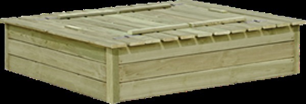 Sandkasten mit Abdeckung und Sitzbänken_2