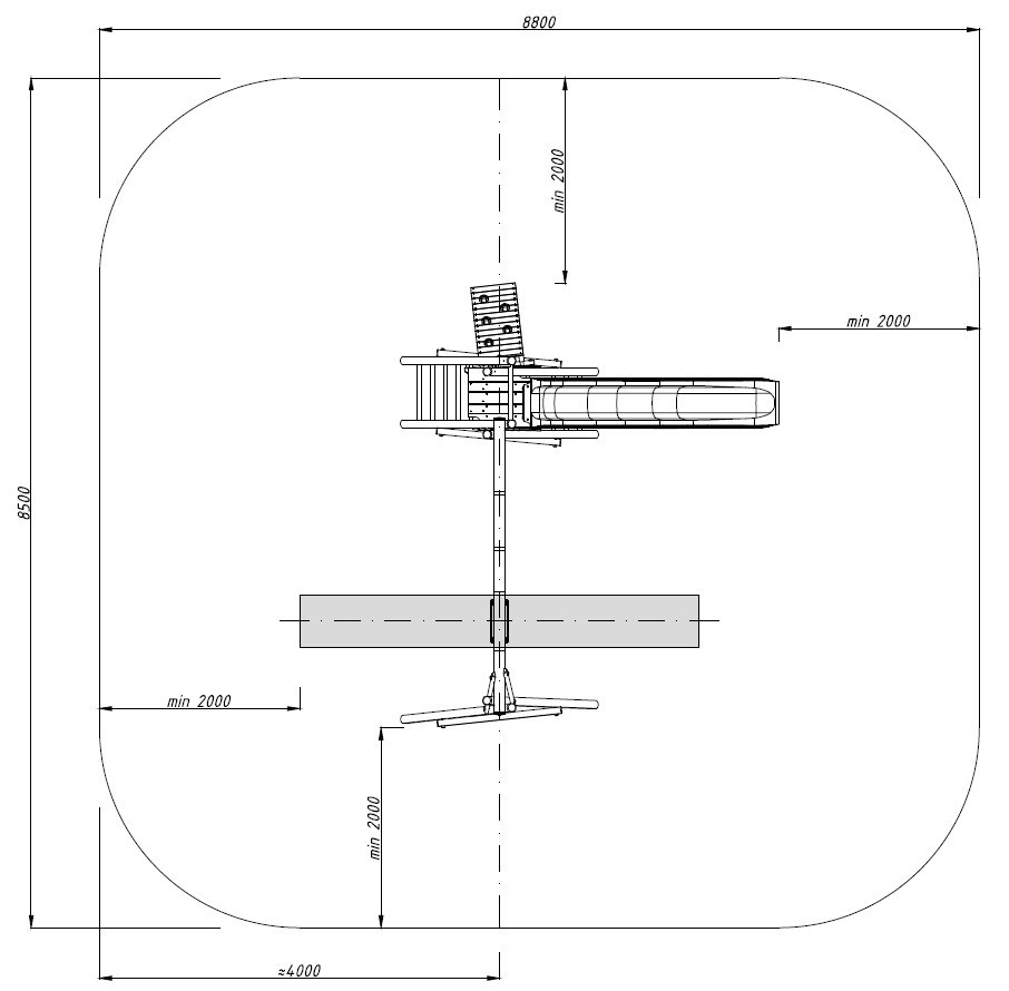 Kinderschaukel Bosse Vogelperspektive 