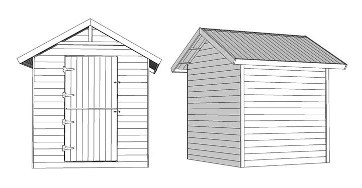 Kinderspielhaus Classic Olli_Skizze