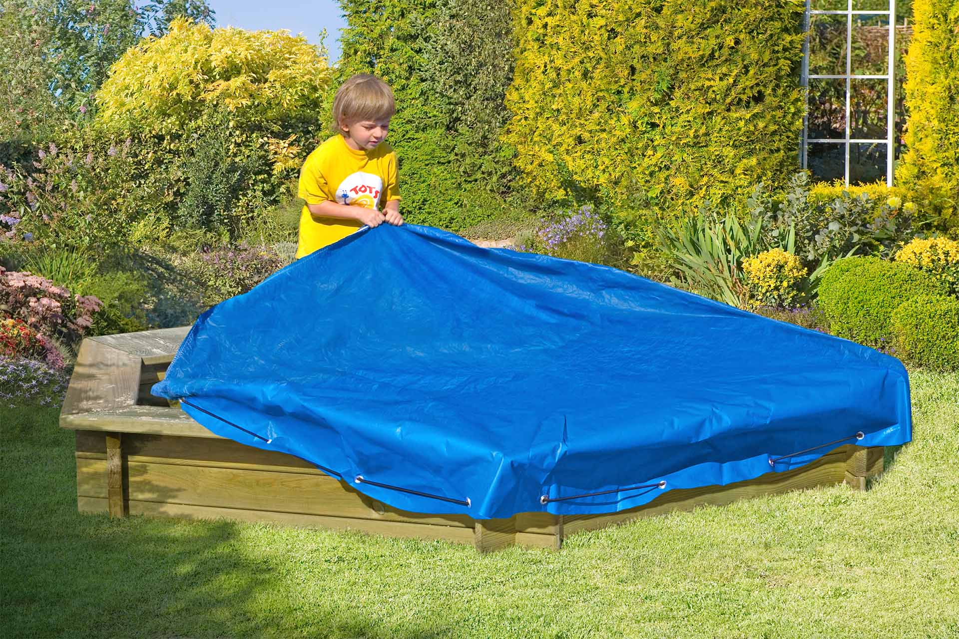 Abdeckplane für 6eck Sandkasten, 230x30cm